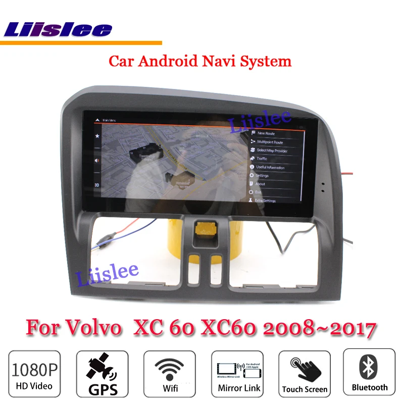 Liislee автомобиль для Volvo XC 60 XC60 2008~ радио Android Carplay стерео зеркало с GPS соединением карта навигатор навигационная мультимедийная система