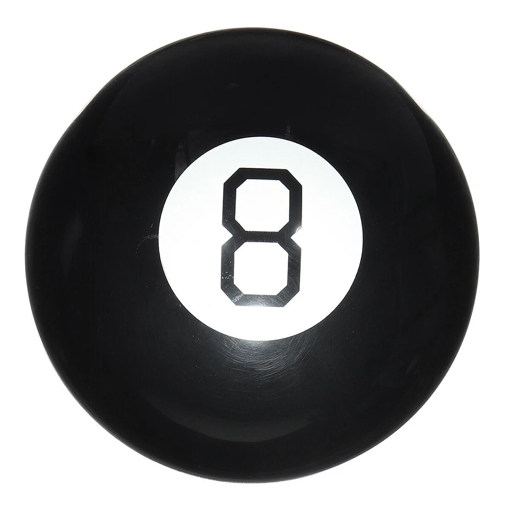 Черный 8 фокусов обучения для детей смешные Фортуны ответ волшебный шар подарок Забавный Сферический предсказать игра Обучающие игрушки вечерние решения