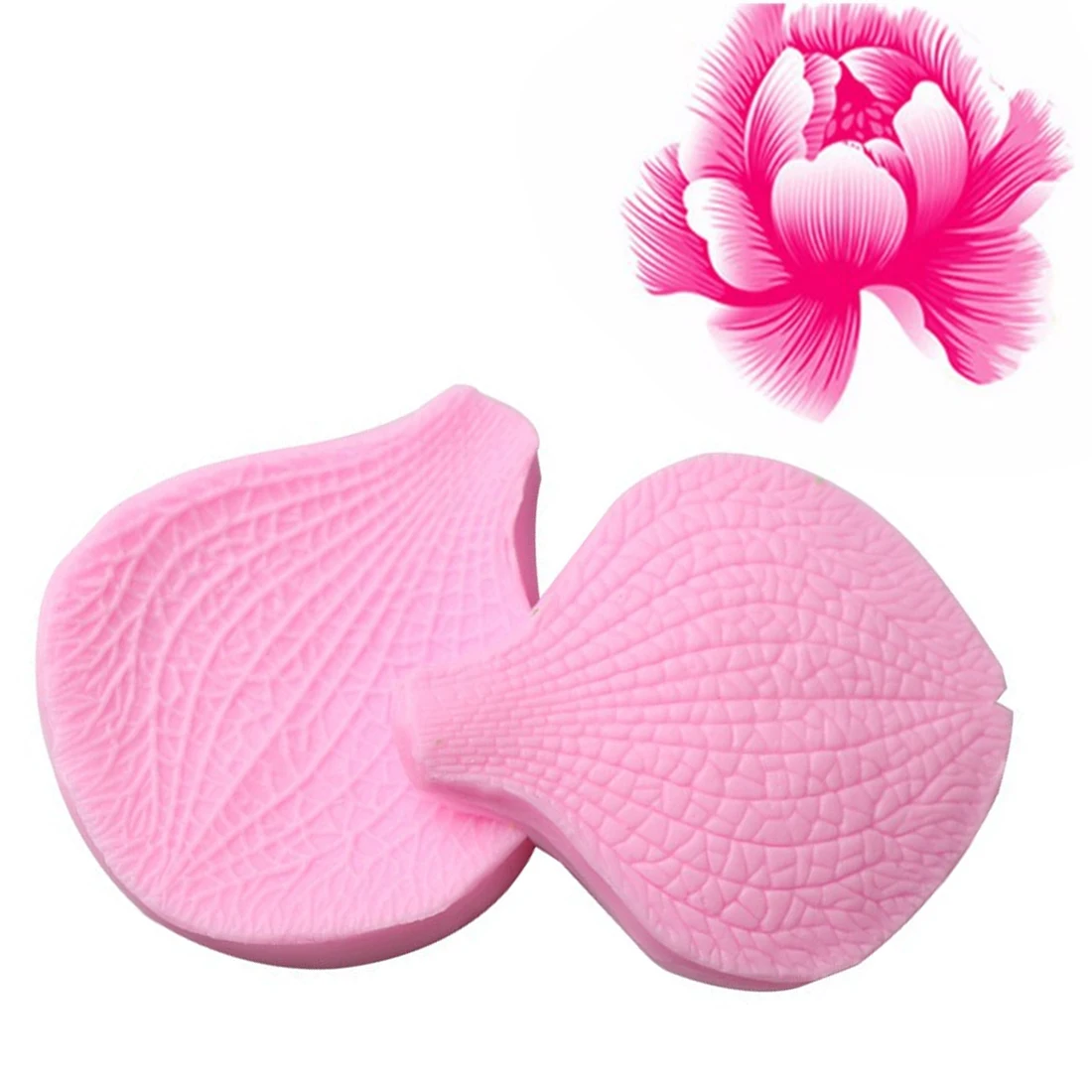 

Silicone Press 2pcs/Set Flower Petals Shape Mold Cake Decoration Fondant Cookies Tools 3D Food Grade Silicone Mould Candy