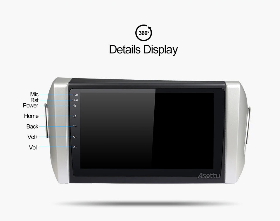 Top Asottu Android 8.1 Car DVD Player for toyota innova Octa Core Car DVD GPS Navigation palyer car stereo Car DVD Multimedia 6