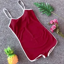 Слитный купальник на бретельках, женский спортивный стиль, винтажный Монокини пуш-ап, купальник, спортивный бандажный купальник, купальный костюм