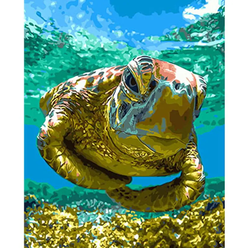 

Animal Framed Pictures DIY Painting By Numbers DIY Oil Painting On Canvas Home Decoration Wall Art GX26127 40X50CM