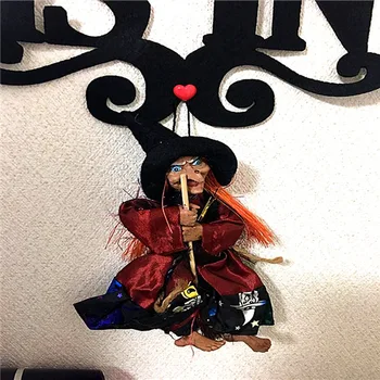 

1Pcs Halloween Hanging Ghost Witch Props Scary Party Bar Decoration Party Supplies Hanging Ornament