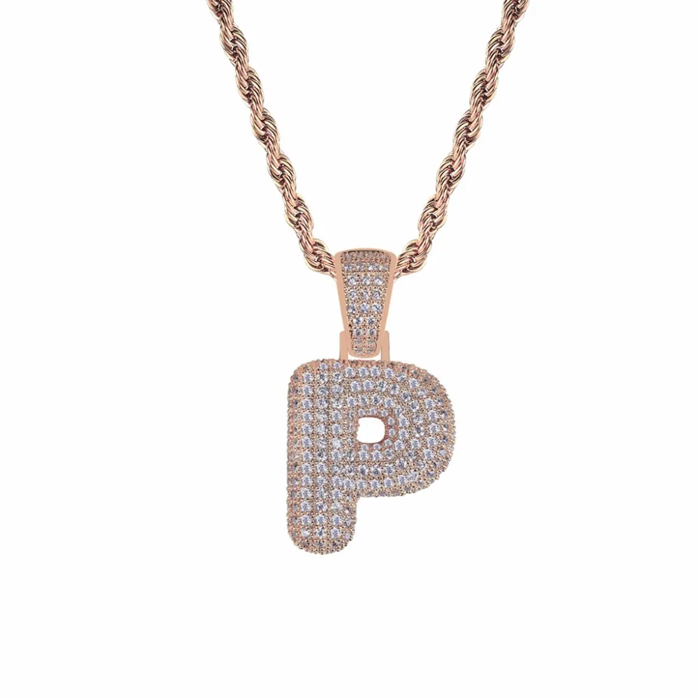 spesifikasi Huruf Gelembung AAA + Kubik Zircon Gelembung Huruf P Liontin Kalung Pria Hip Hop Perhiasan spesifikasi Huruf Gelembung AAA + Kubik Zircon Gelembung Huruf P Liontin Kalung Pria Hip Hop Perhiasan