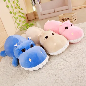 

1pcs 60cm Cute Animal Hippos Soft Plush Pillow Birthday Gifts For Children Or Furniture Decoration Gifts For