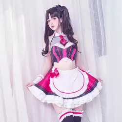 Аниме FGO tohsaka Rin Косплей Костюм Fate stay Ночной костюм аниме Fate Экстра стрит шоколадный костюм платье с передником для горничной платья