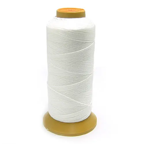 0,3 мм 0,5 мм 0,7 мм 0,9 мм 1 рулон полиэфирных нитей для изготовления бусин нитки для шитья ювелирных аксессуаров фурнитура - Цвет: White