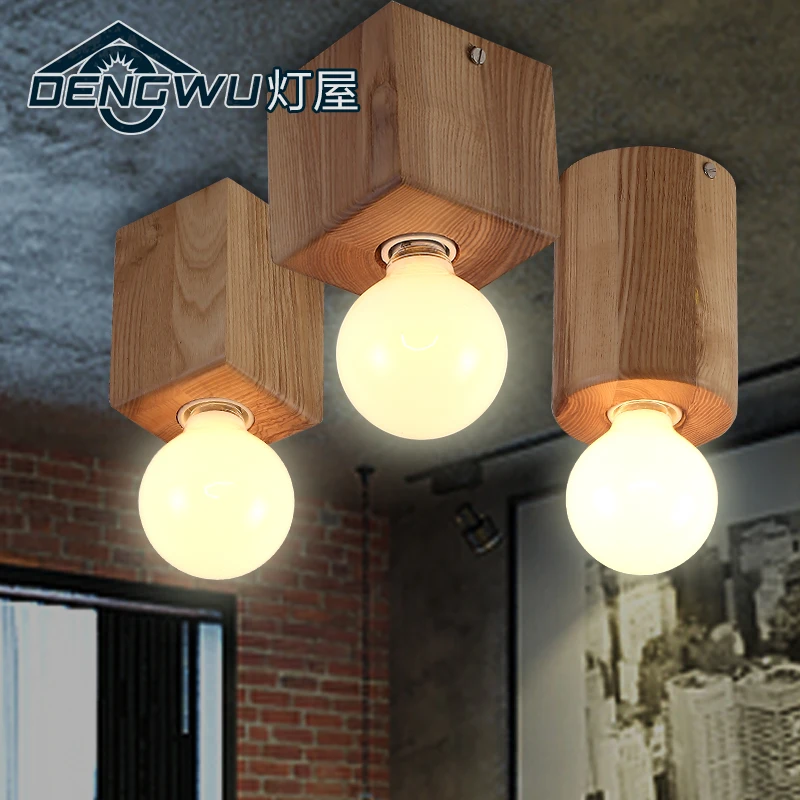 

American village aisle stairs and corridor balcony porch lamp children bedroom ceiling lamps of Scandinavian minimalist