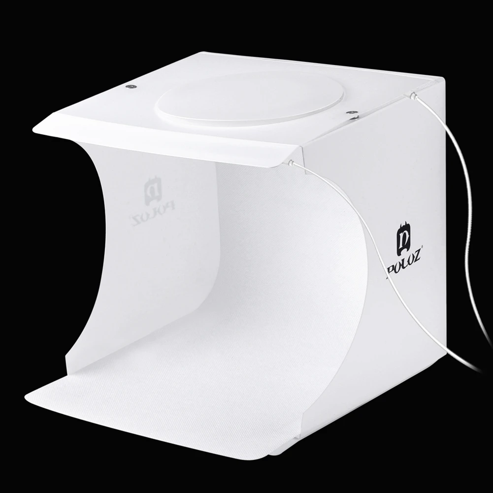 PULUZ US Plug Мини складной светильник box Фото Набор для фона 2 панели светодиодный