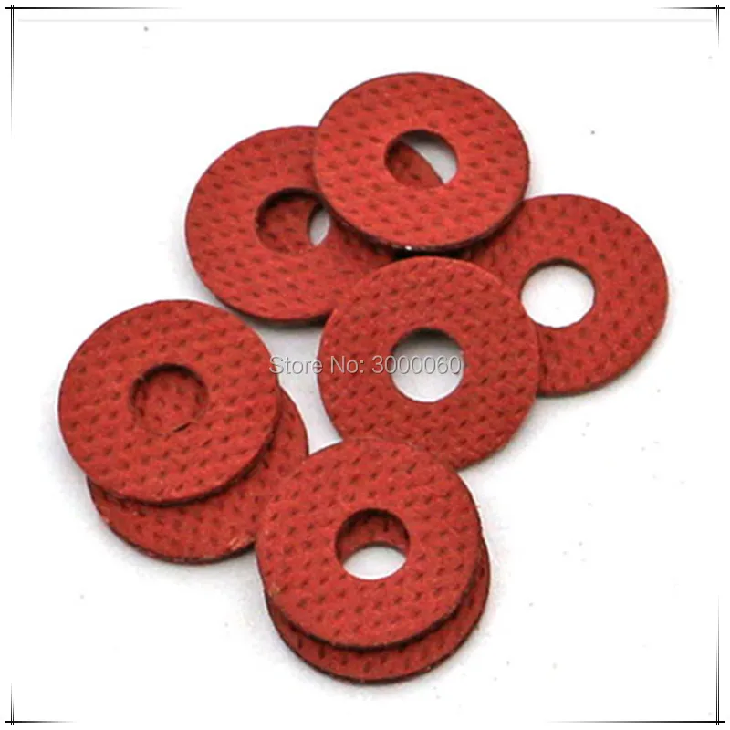 

M2*6mm(OD)*0.8mm(Thickness) Red Steel Paper Insulation Spacer Gasket Washer 1000pcs/lot