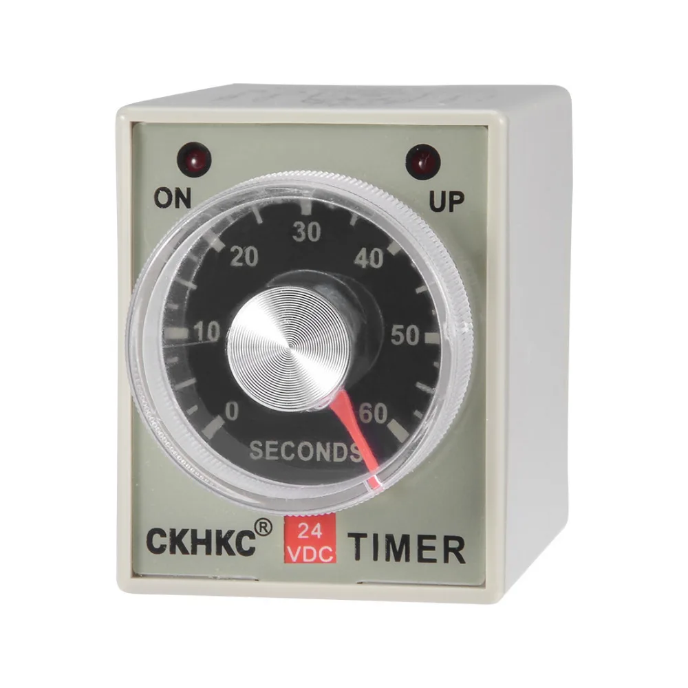 

Uxcell DC 24V 60S/0-10S Relay 8 Terminals Range Adjustable Delay Timer Time Relay AH3-2/3 Electrical Power Supplies 1PCS