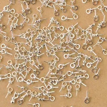 Venta al por mayor 500 Uds resultados de la joyería de DIY 925 fianza de plata esterlina conectores colgante de cuentas tapa perla de cuentas de cristal