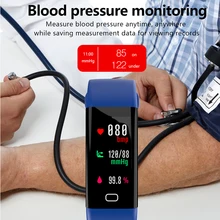 Смарт-браслет кровяного давления пульсометр смарт-браслет трекер сна 15 дней в режиме ожидания умные часы анти-потеря pk mi band 3