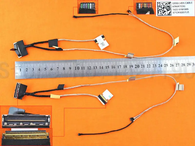 Новый кабель для ноутбука ASUS Q550 Q550L Q550LF PN:1422-01HC000 1422-01SF 0AS LCD LVDS кабель шлейф дисплея для asus eee 1001 1005 1015 1422 00mk000 1422 00ml000 1414 00mk000 ccfl