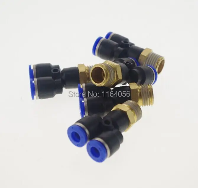 10pcs 6mm-1/4&quot Threaded Male Y Pneumatic Jointer Connector | Обустройство дома