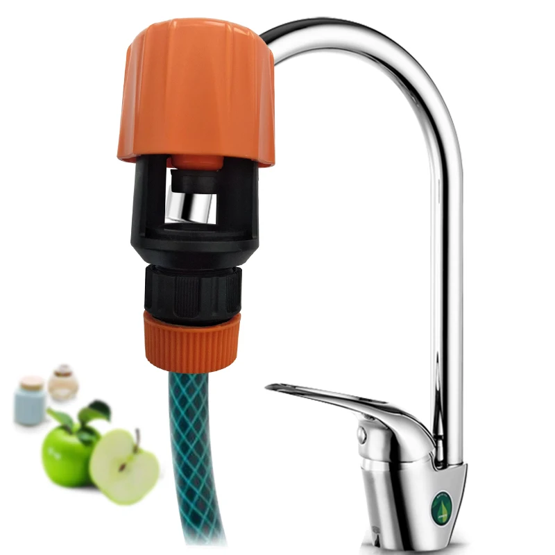 

Kitchen Adjustable Connector Mixer Tap To Garden Hose Pipe Connector Adapter Indoor Outdoor