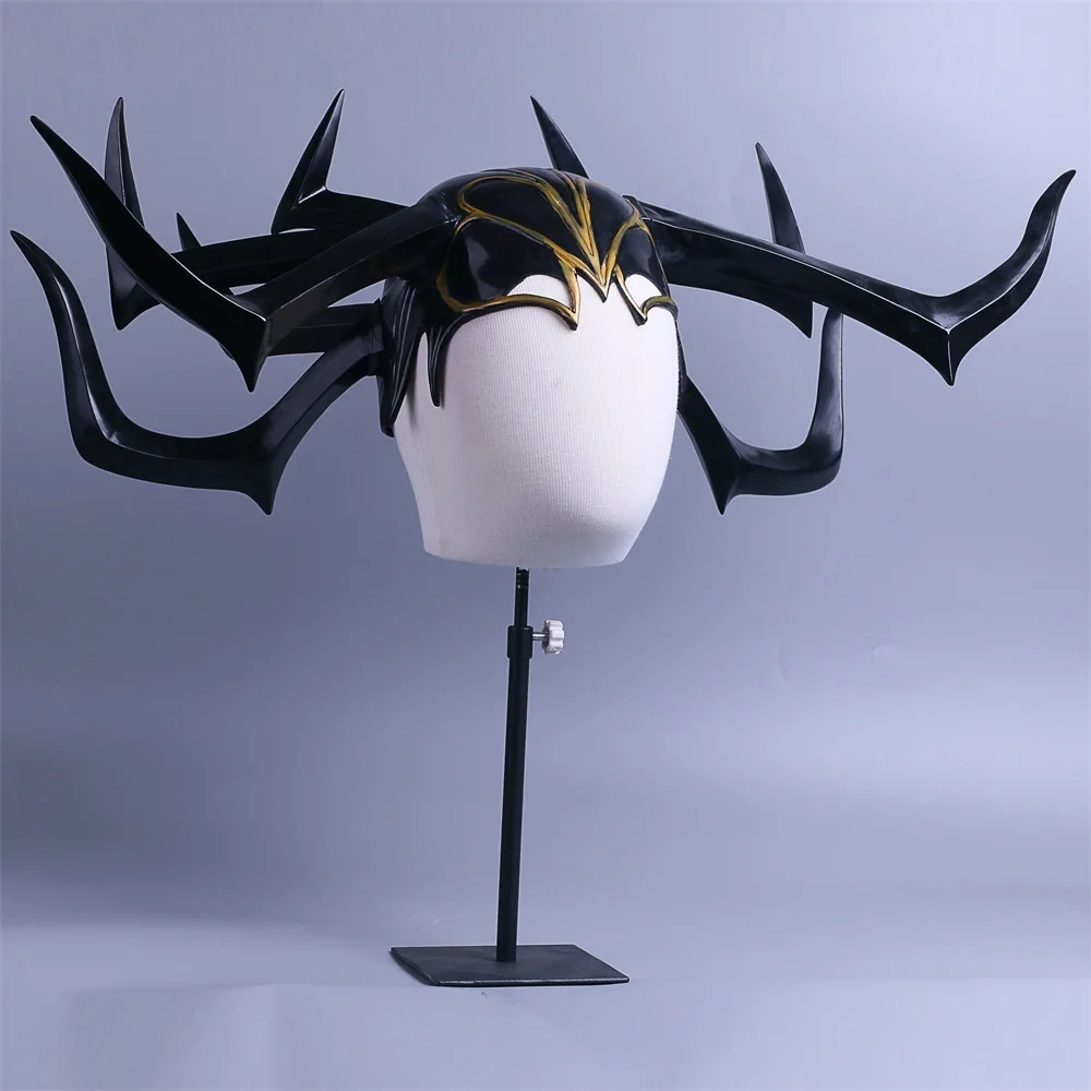 2017 Movie Thor 3 Hela PVC Cosplay Costumes Mask Marvel Legends Hela Masked Helmet Halloween Prop (4)