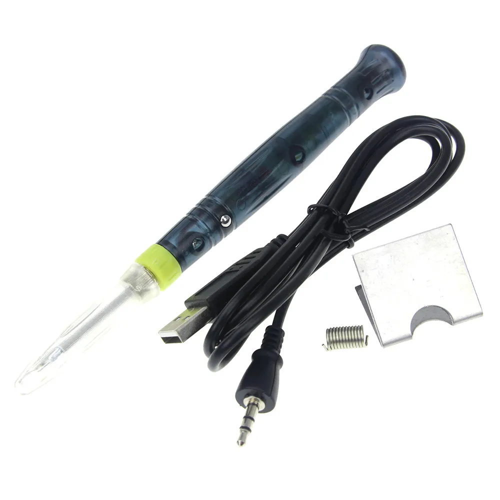 

Soldering Iron Mini USB Electric Portable Soldering Gun with LED Indicator Hot Iron Welding High Quality Heating Tool 5V 8W