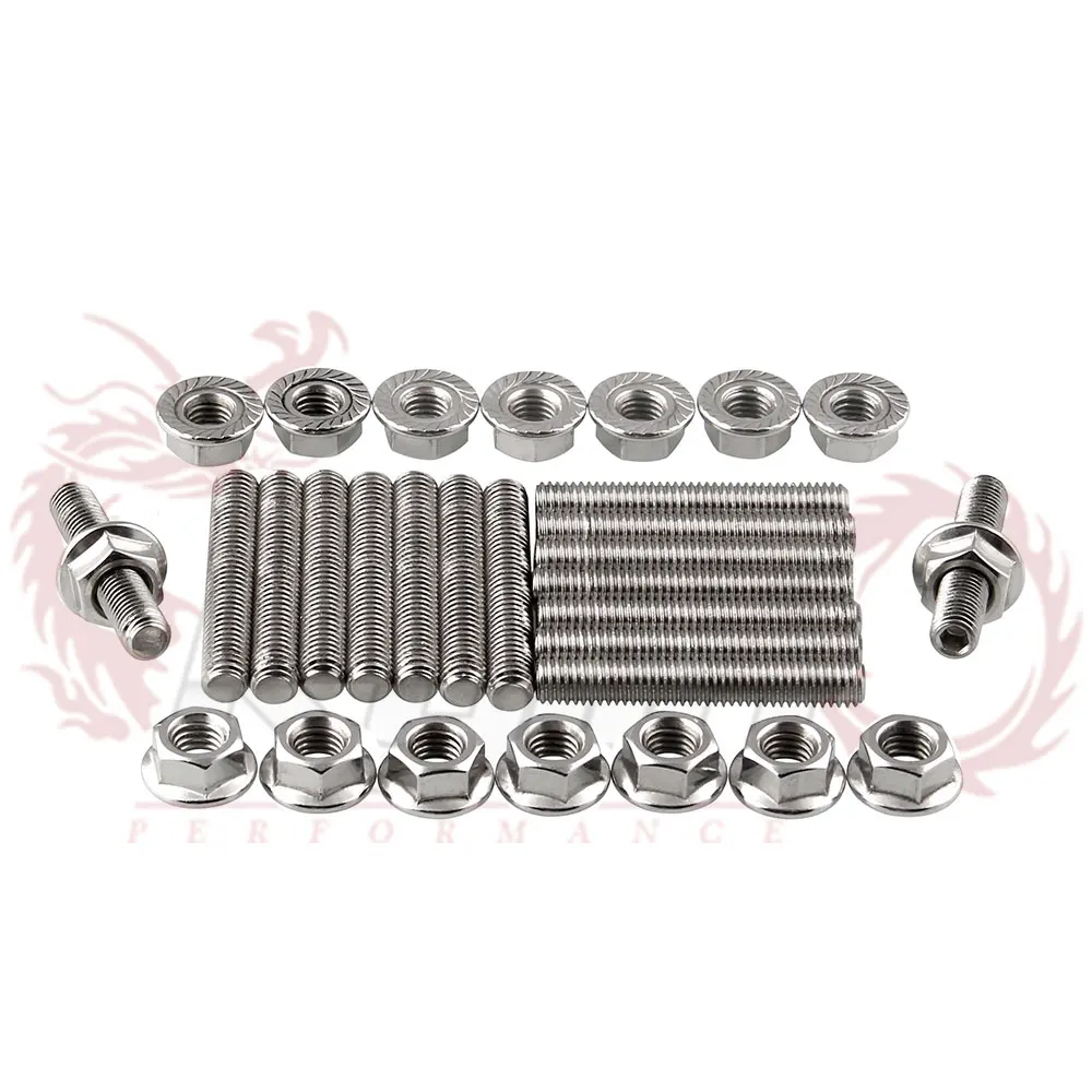 For Ford 4.6 & 5.4 Liter V8 stainless exhaust manifold stud kit for 2 manifolds OT267Exhaust