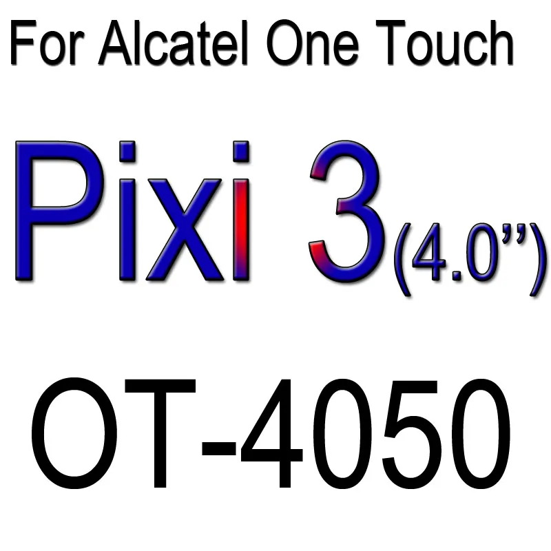 Закаленное Стекло Экран Защитная пленка для Alcatel One Touch idol2 6037 idol3 6039 6045 C3 C9 C7 Pop2 M5 5042 Pixi3 4,5 Pixi4 чехол - Цвет: pixi3 40