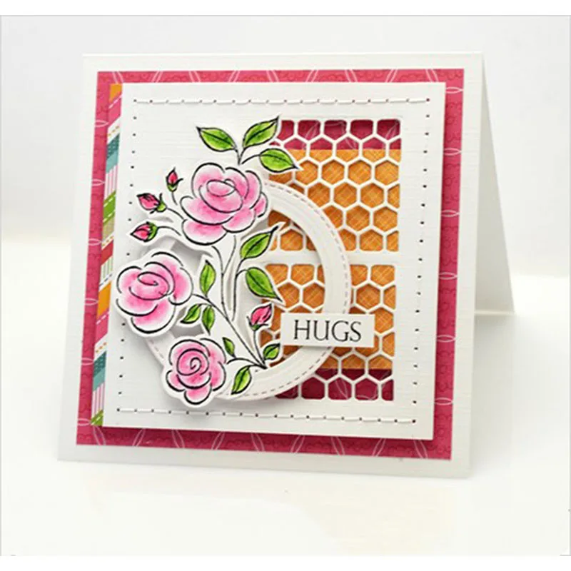 

Sunrise Hexagon Thank You Frame Cutting Dies Stencils for DIY Scrapbooking Decorative Crafts Embossing Paper Cards New 2018 Die