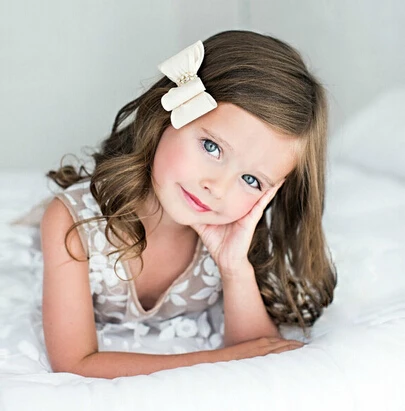 

Free Shipping!10pcs/lot New Double Satin Bow Hair Clip Rhinestone Bowknot Hairpin Girls Kids Barrette