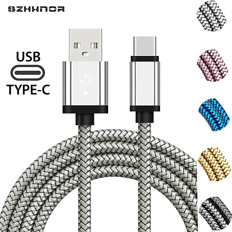 Зарядное устройство USB Type C длиной 2 м для быстрой зарядки зарядное Hauwei sony Xiaomi Redmi Mi8