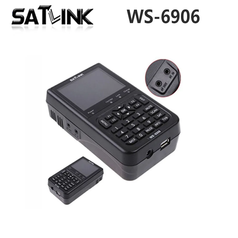 Original Satlink WS 6906 3 5 LCD DVB S FTA Digital Satellite Signal ws 6906 satellite