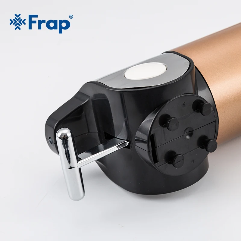 FRAP NEW Bathroom Soap Dispenser Wall-mounted Soap Box Gold Finished Kitchen liquid Soap Dispenser Pop Up Soap Bottle tap       