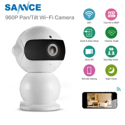 SANNCE 960 P HD Беспроводная ip-камера 1.3MP CCTV Wi-Fi камера IR-Cut ночного видения двухстороннее аудио наблюдение Крытый детский монитор