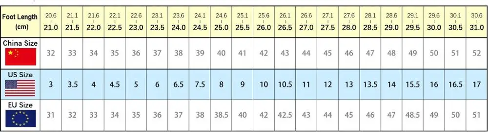 Size Chart 960