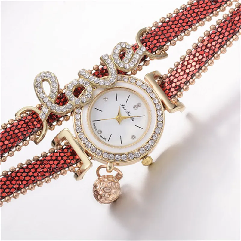 Высококачественные красивые модные женские часы-браслет, женские часы, повседневные круглые Аналоговые кварцевые наручные часы-браслет для женщин A40