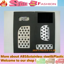Top Quality Enclave car Styling cover Aluminium alloy foot Gas/petrol/oil inner Brake Rest lamp frame trim Pedal AT 3pcs