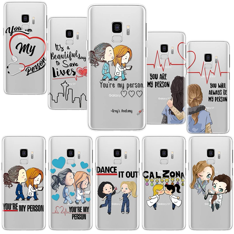 Greys Anatomy You're My Person Case For Samsung Galaxy S9 S8 S10 S10e S6 S7 Edge Plus S4 S5 S3 Mini TPU Cover |