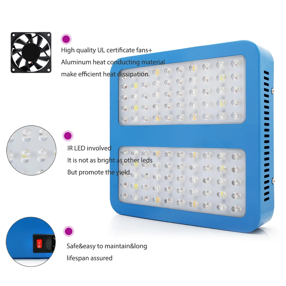 Полный спектр растений растут светодио дный Light 1000 Вт 2000 Вт 3000 Вт высокое Мощность светодио дный чипы phytolamp для растений Цветение Рост