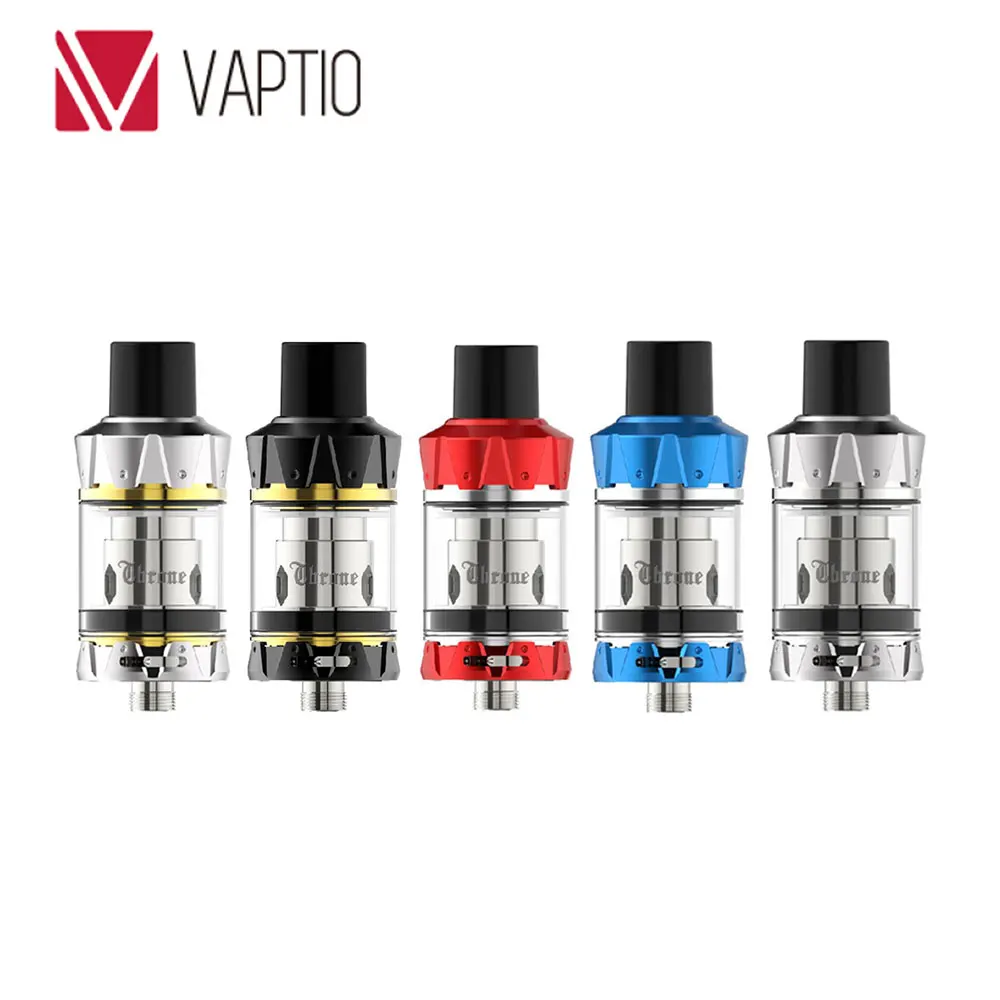 

Original Vaptio Throne Subohm Tank 2ml Atomizer w/ DL/MTL Drip Tip & Top Refill & Leak-proof Design Vape Tank Vs TFV8 / TFV12