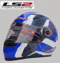 Free shipping high-grade genuine original LS2 FF358 motorcycle helmet safety helmet full helmet Racing / white blue universe