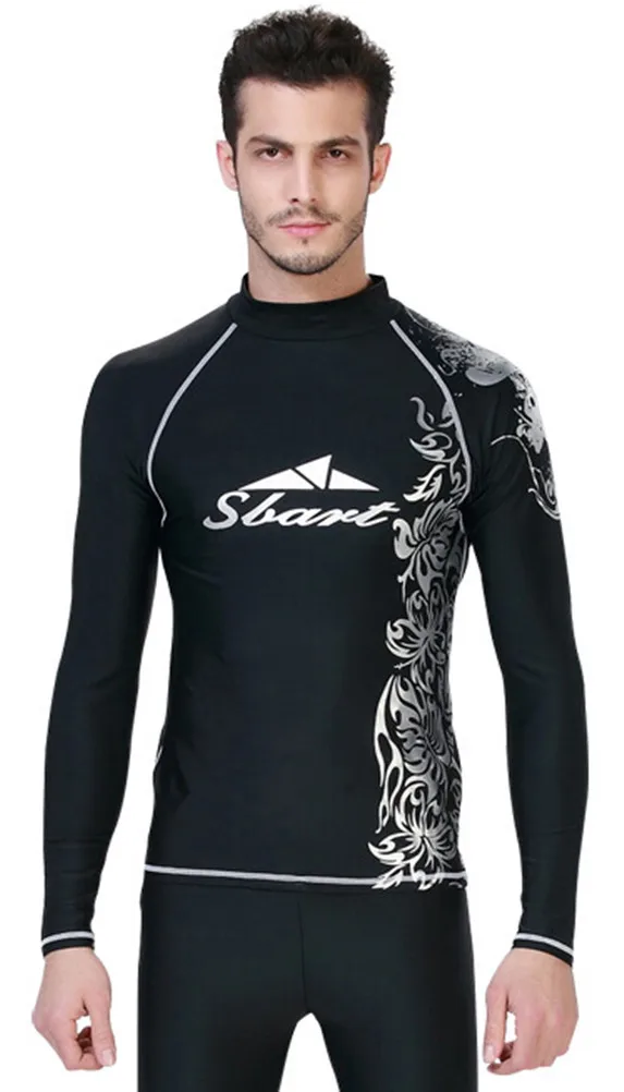 LANBAOSI, популярная одежда для фитнеса и подводного плавания, мужская рубашка с длинным рукавом, для плавания, медузы, виндсерфинга, подводного плавания, гидрокостюм, топы
