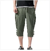 Men's Summer New Style Simple And Fashionable Pure Cotton And Linen Trousers