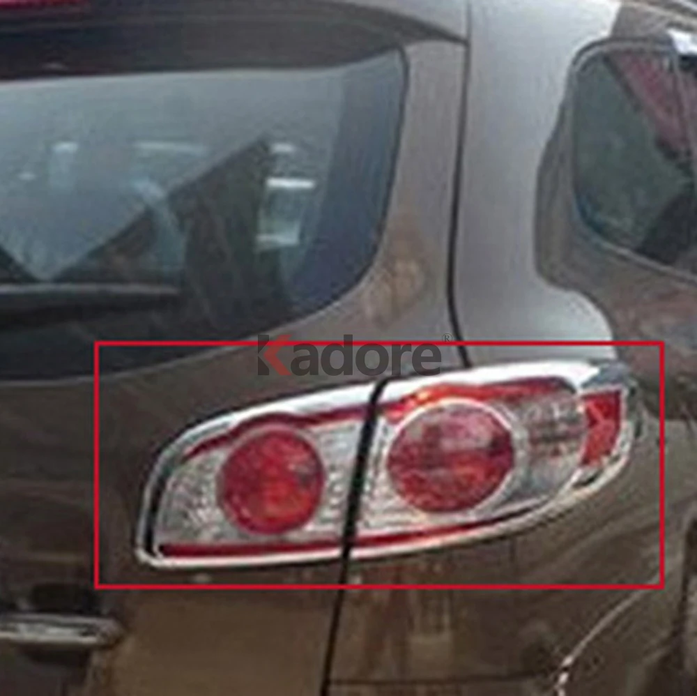 Подходит для hyundai Santa Fe 2010 2011 Автомобильные задние стоп сигналы, Taili светильник лампа накладка хвост светильник рамка чехол украшение автомобиля Стикеры аксессуары