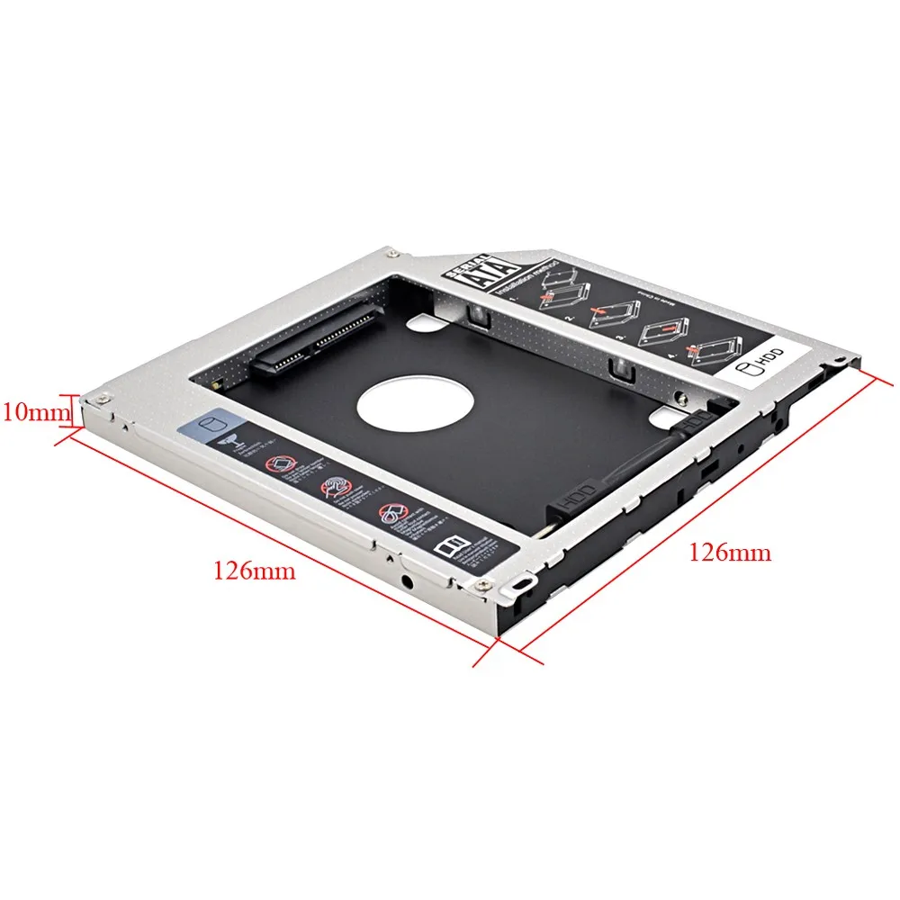 CHIPAL металлический SATA III 2nd HDD Caddy 9,5 мм SSD корпус жесткого диска для Apple Macbook Pro Air SuperDrive Optibay