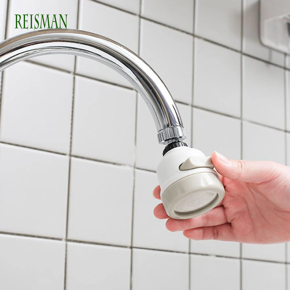 REISMAN  nozzle for faucet Mobile Head Kitchen Faucet Universal 360 Degree Rotatable Water Tap Sprayer Faucet Splash Regulator