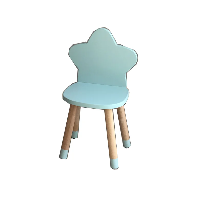 Explosion models Nordic style furniture children's room solid wood stars children's room stool writing study chair WF5311044 Explosion models Nordic style furniture children's room solid wood stars children's room stool writing study chair WF5311044