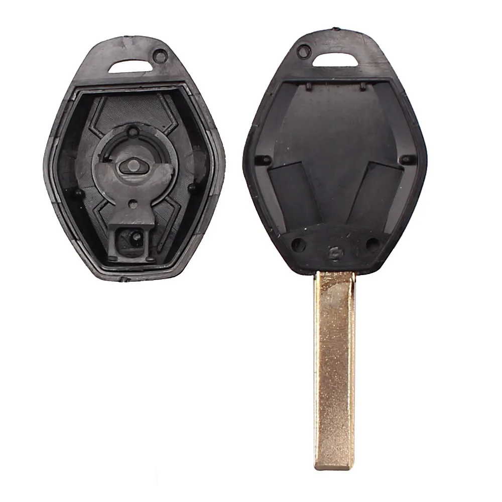 Замена 3 кнопки дистанционного ключа автомобиля в виде ракушки чехол Обложка для BMW 1 3 5 6 7X3X5 E53 E46 E39 E60 Z4 чехол дистанционный ключ дистанционного Fob необработанное лезвие