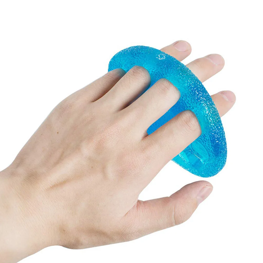 8 Holes silicone hand grip strengthener finger extensor-exerciser wrist train BR