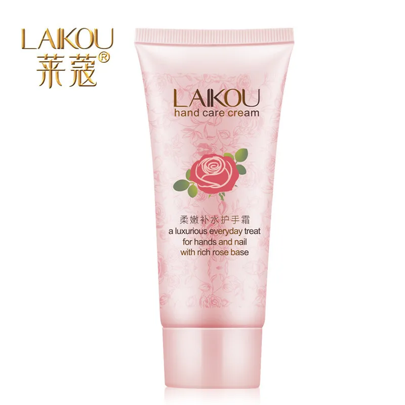 

LAIKOU hand care cream a aluxurious everyday treat for hands and nail with rich rose base 60g free shipping Rose handcare makeup