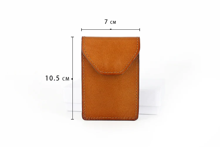 Alisara 100% Натуральная воловья кожи Бизнес Card Case Кредитная зажим для карточки из натуральной кожи Для мужчин кошелек ID держатель для карт Для