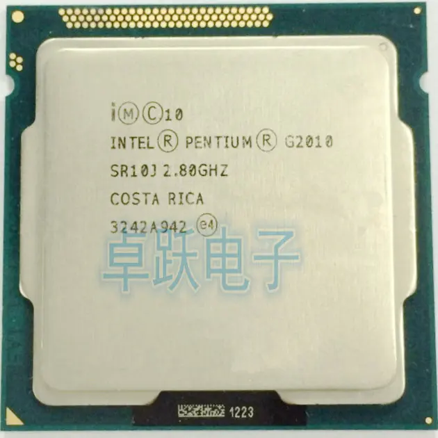 Процессор Intel Pentium G2010 g2010 3M кэш 2 8 ГГц L3 = LGA 1155 TDP 55 Вт Настольный ЦПУ процессор