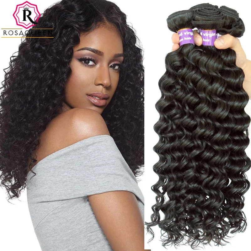 Malaysian Deep Wave Hair Care Malaysian Virgin Hair Deep Wave Human Hair Weave 3 Pieces Lot Malaysian