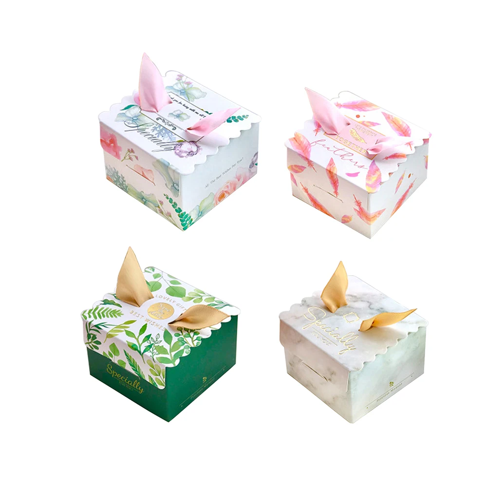 50PCS/lot Creative gift Bags Paper Square Candy Sweet Gift Favors Boxes Wedding Party Favor for Valentine's Day decoration | Дом и сад